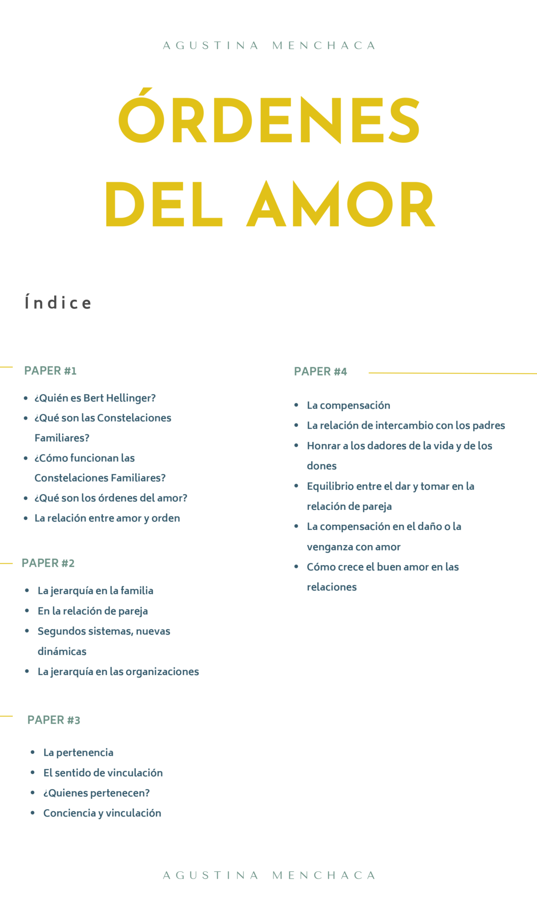 Los Órdenes del Amor