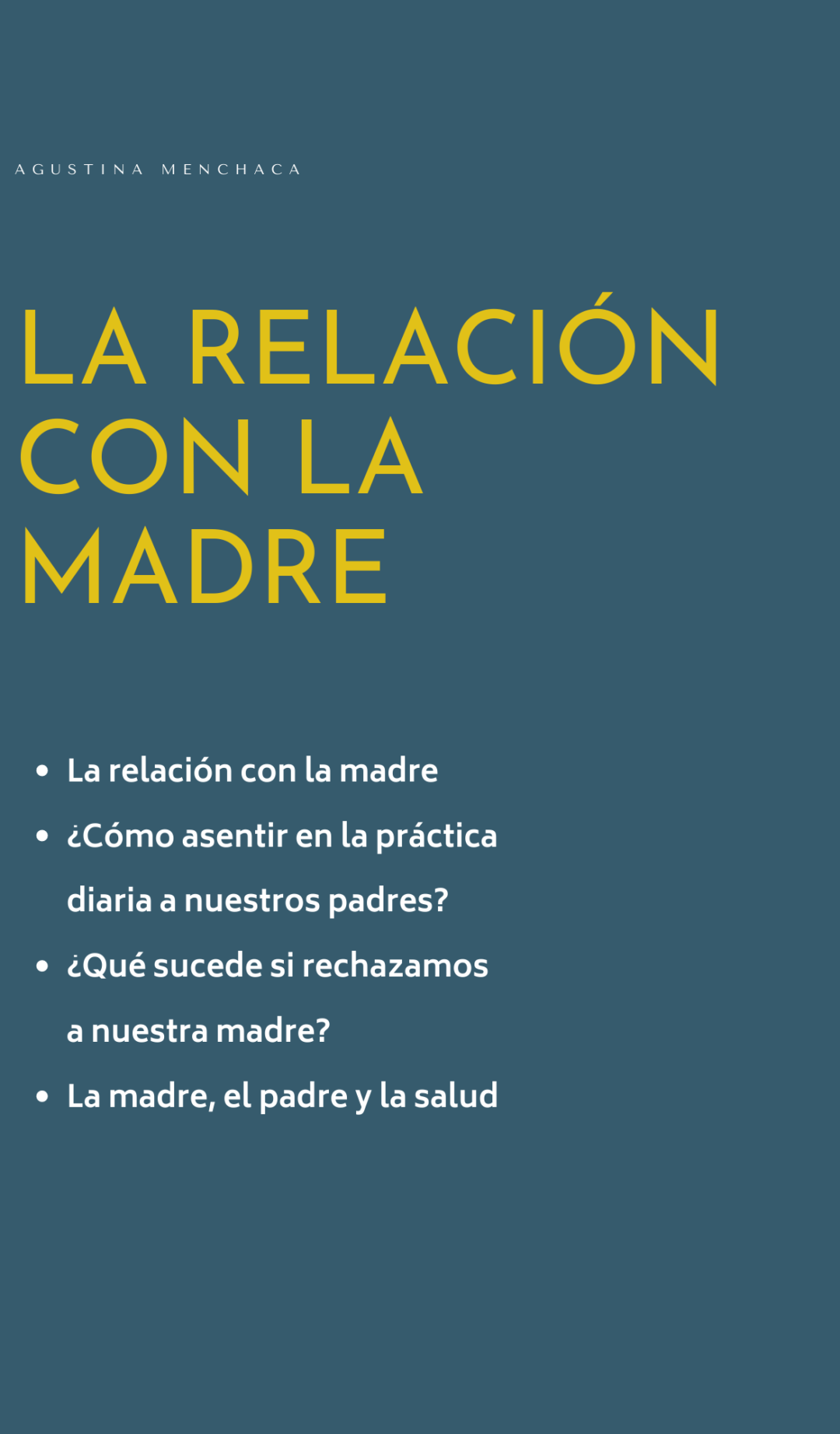 La relación con la madre