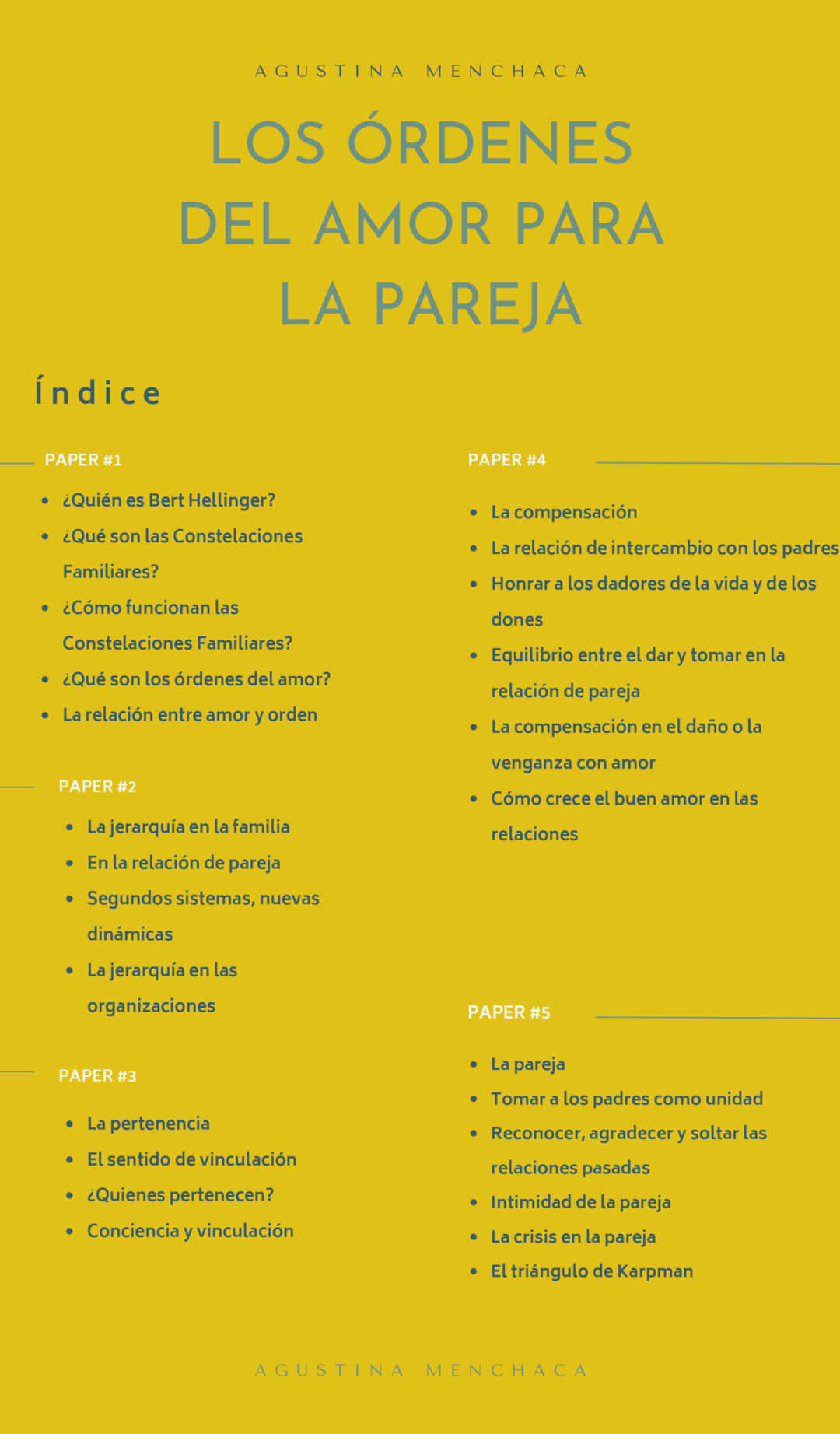 Los Órdenes Del Amor para la pareja